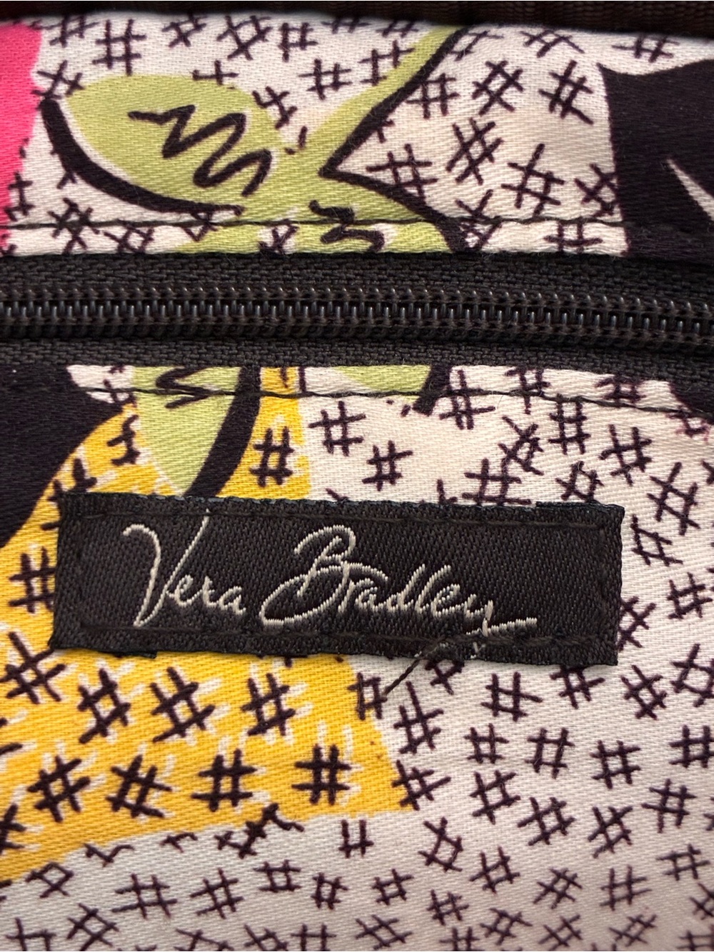 Vera Bradley Brown Quilted Crossbody Shoulder Bag Purse - Picture 11 of 15